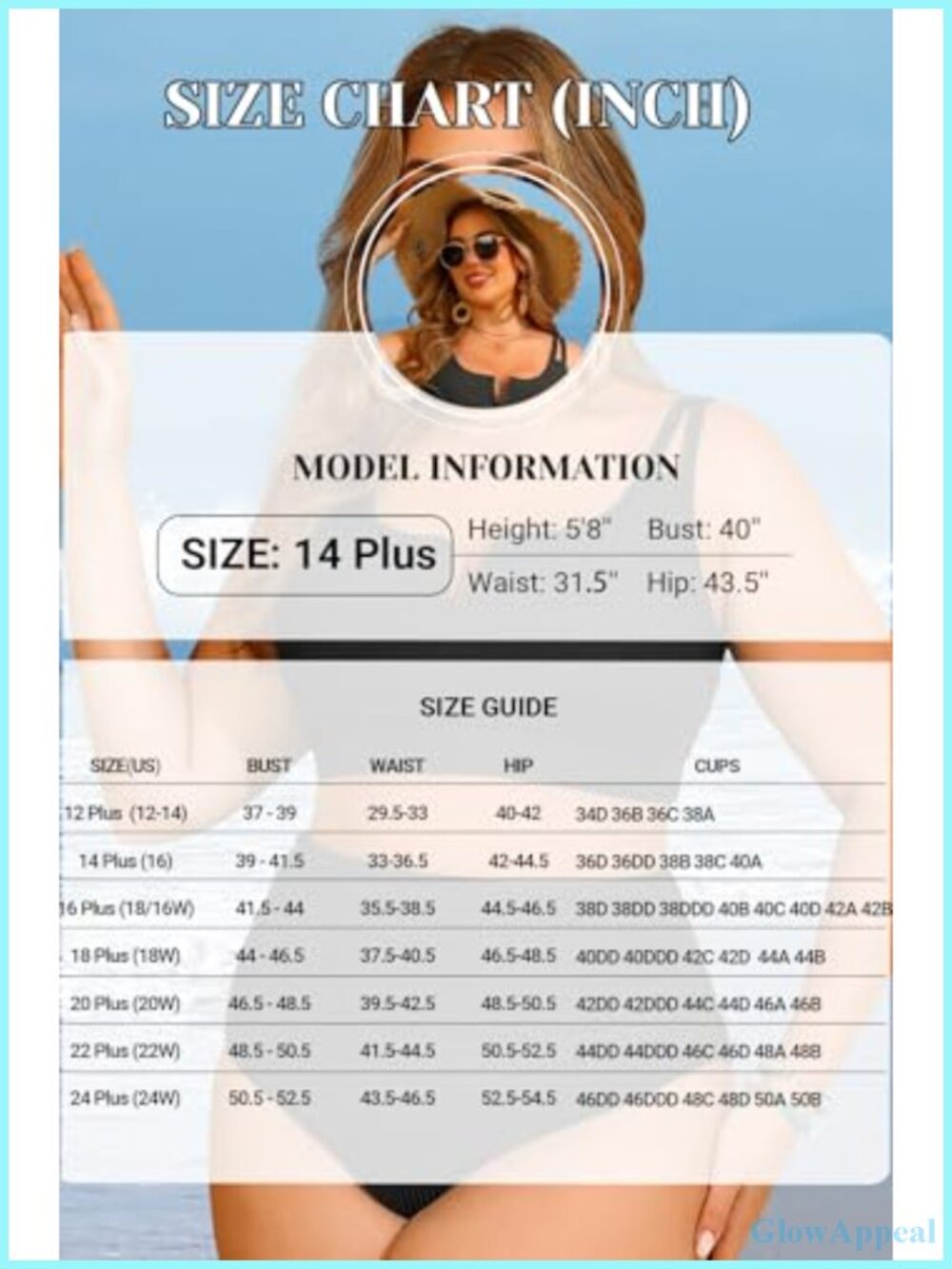 Plus Size High Waisted Ribbed Tummy Control Bikini Set - Picture 4 of 5